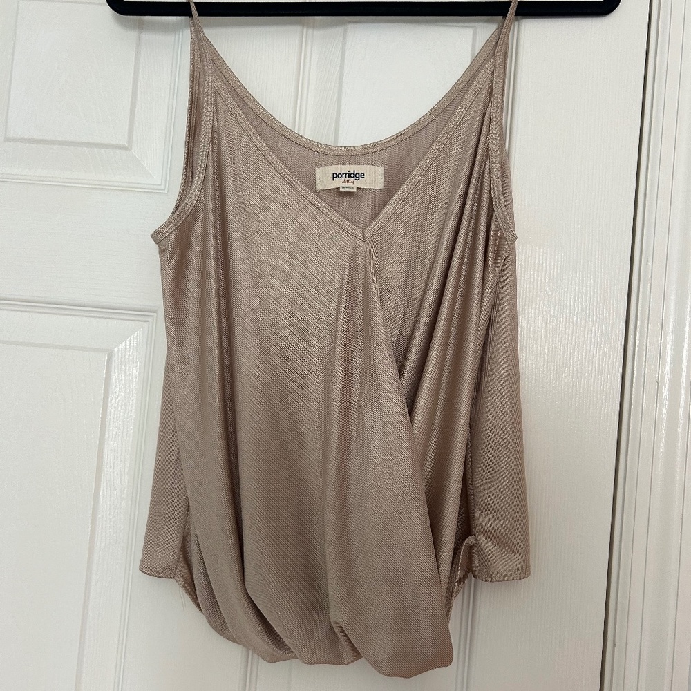 Goldish tan tank top from Anthropologie NWOT